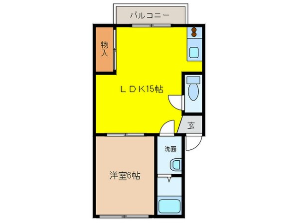 テラス高野の物件間取画像